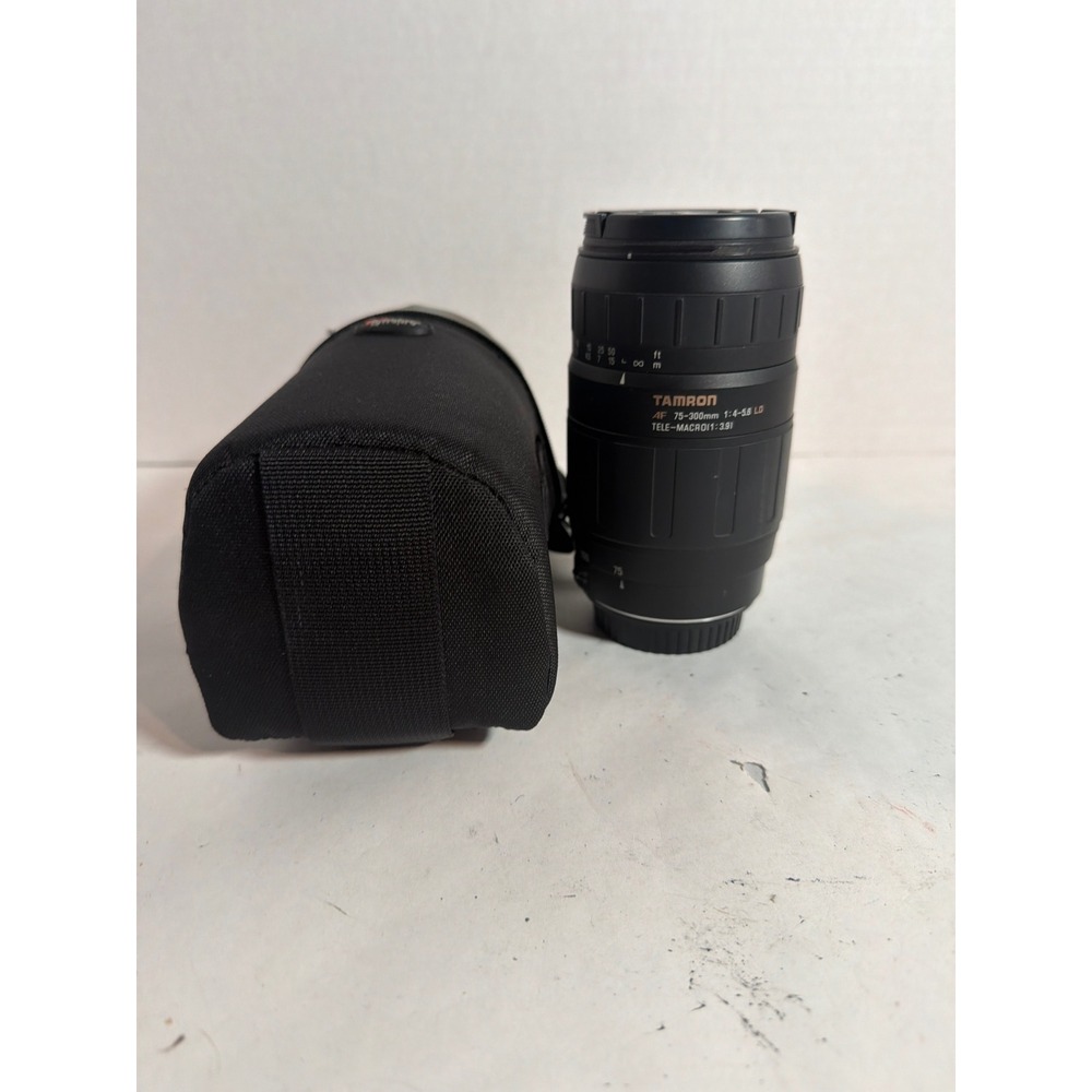 Tamron AF 75-300mm f4-5.6 LD Tele-Macro Lens for Canon EF with Lowepro Case